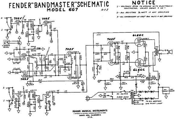 fender bandmaster schematic