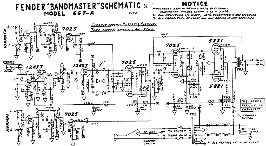 fender bandmaster schematic