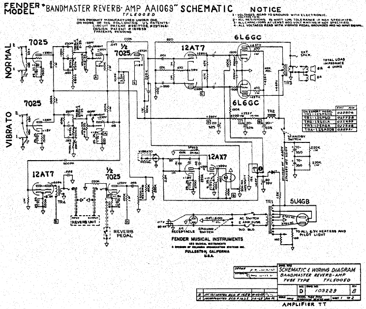 fender bandmaster schematic