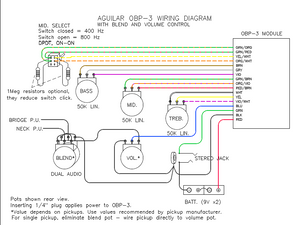 AGUILAR OBP-3 Wiring Operation Manual – Electronic Service Manuals