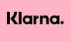 Klarna logo on pink background