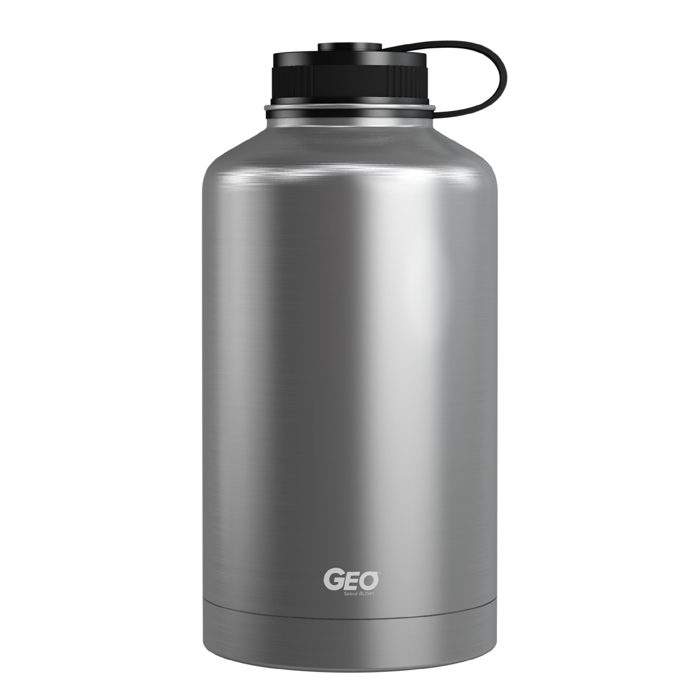 64oz Double Wall Vacuum Insulated Growler, Wide Mouth and POWDER FINISH - Geo Bottles product image