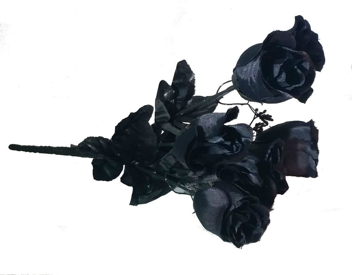 Artificial Black Roses Bouquet The Copper Rivet