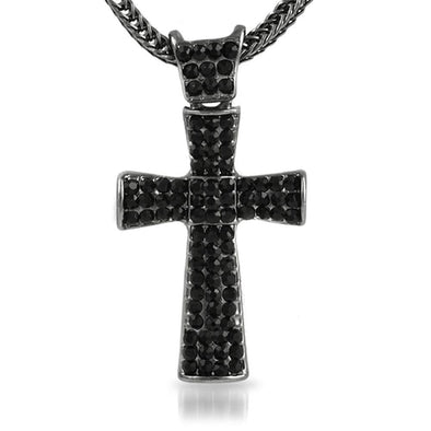 Black Tie Cross  Chain Small