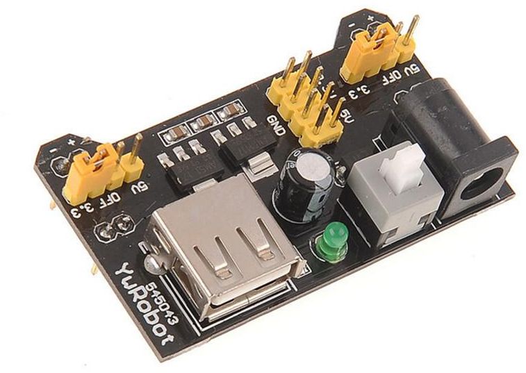 breadboard power supply module fritzing