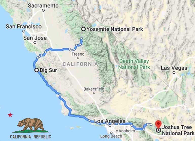 California Park Bundle: Big Sur, Yosemite & Joshua Tree (3-set Natural Wax Candles)