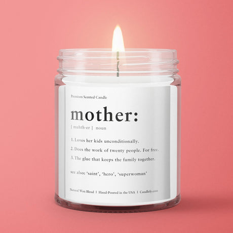 Pink Best Mom Ever Candle - Perch Home & Company