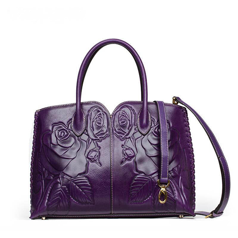 purple handbag