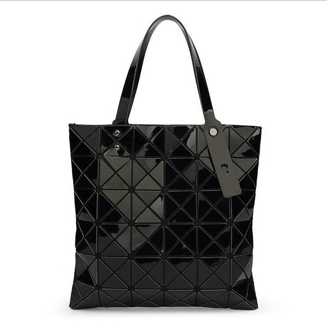 geometric tote bag