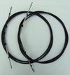 2@ 12ft Outboard Remote Throttle Gear Control Cable C2 Yamaha Suzuki C33 RIVIERA Tohatsu Honda Selva Nisan Force