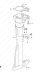 Genuine Suzuki 2.5 HP 4-Stroke Outboard Drive Shaft Gasket 52113-97j00-000