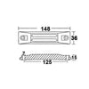 Aluminium Anode for HONDA Outboard 35 - 50 Hp Plate 06411-ZV5-000