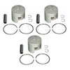 PISTON kit 0.50 oversize YAMAHA OUTBOARD 75 - 90HP 2 str 688-11636-03