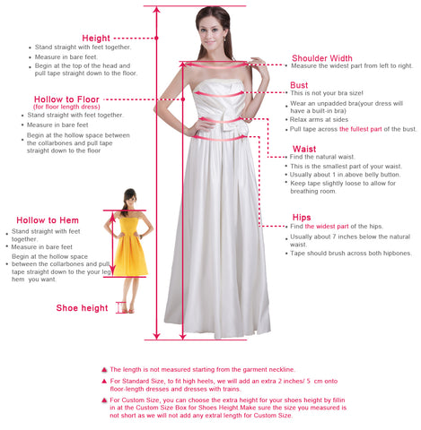 Gown Measurement Chart