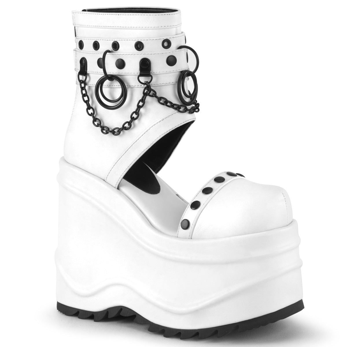 white goth shoes