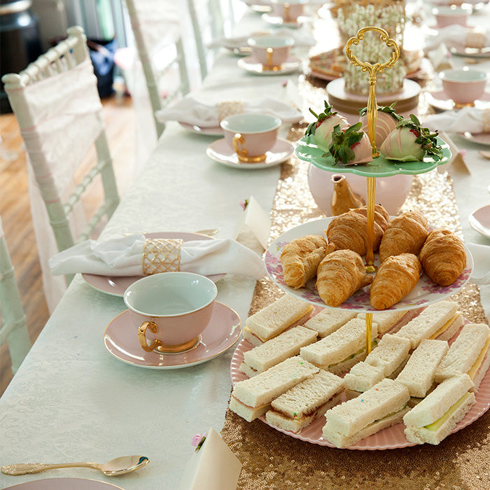 tea party set up table