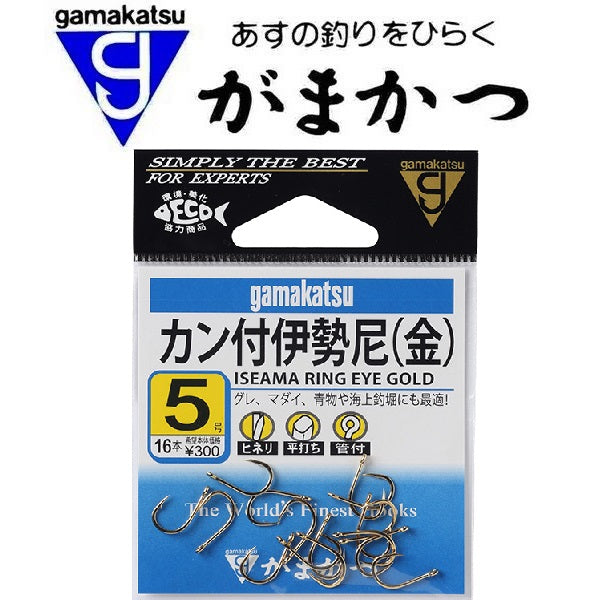 GAMAKATSU 66074 ISEAMA Ring Eye Hook Black Size 7 ,15 Per pack (9290) EUR  8,16 - PicClick FR