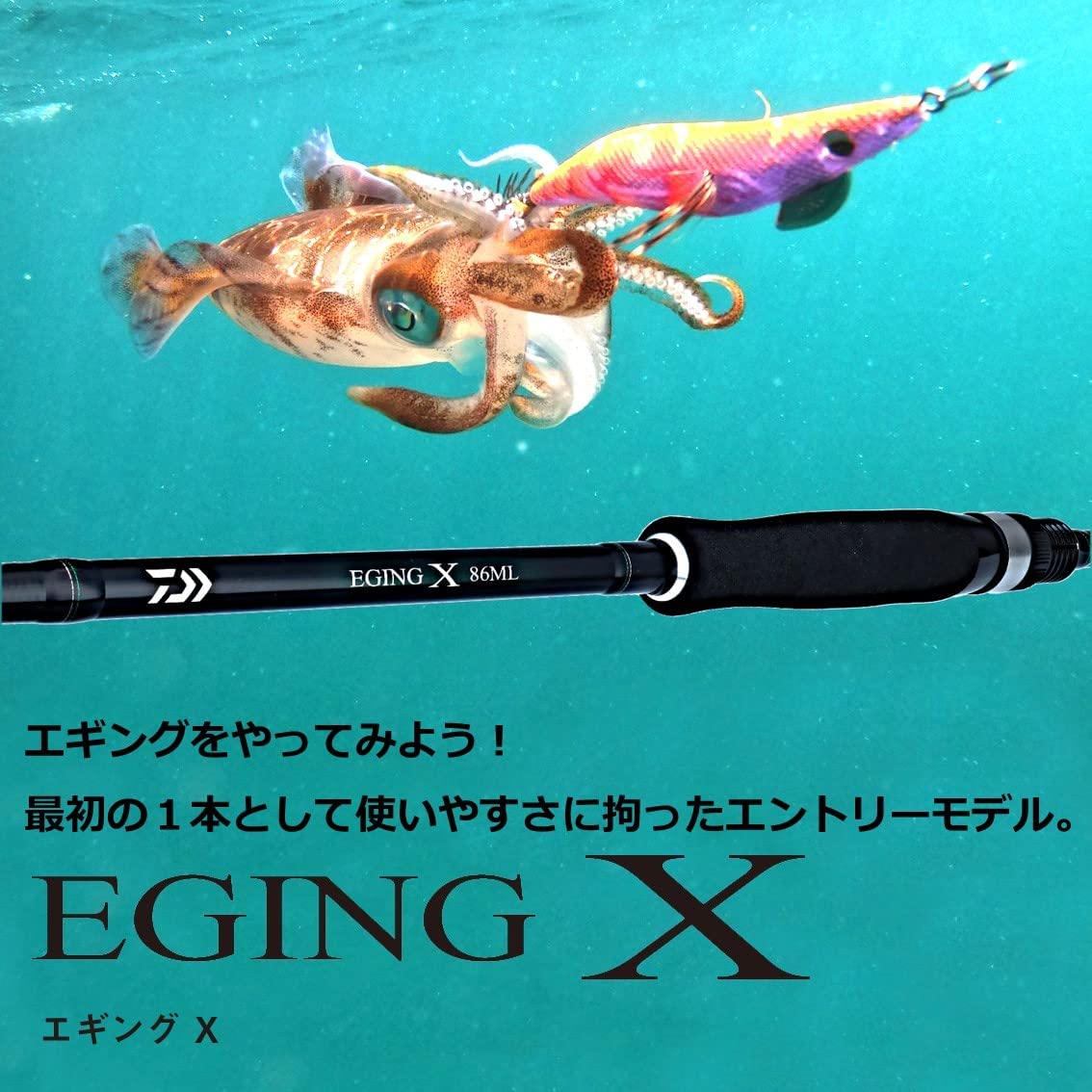 Daiwa Emeraldas X Squid Fishing Rod