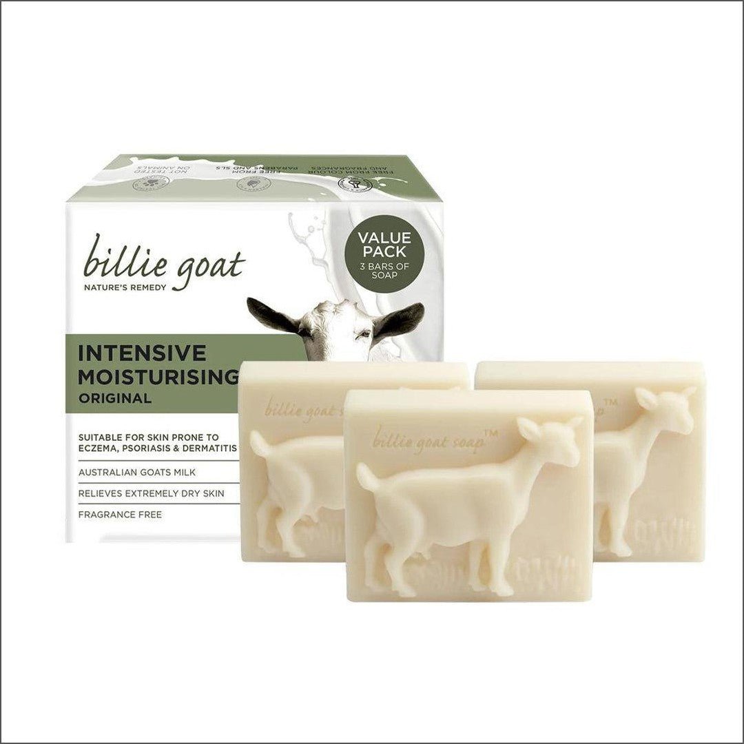 Billie Goat Natures Remedy Original Soap 3x100g Bars