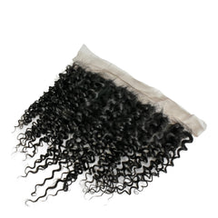 16" Kinky Curly Brazilian hair lace frontal