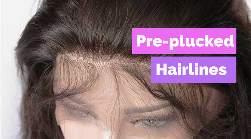 plucked lace front wigs