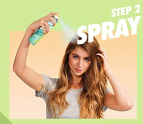 how to spray dry shampoo