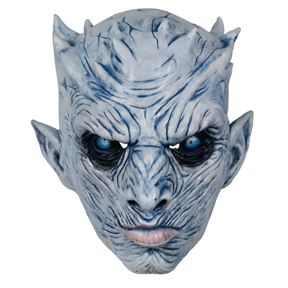 White Walker Halloween Night King Latex Mask Halloween Realistic Scary Astore In