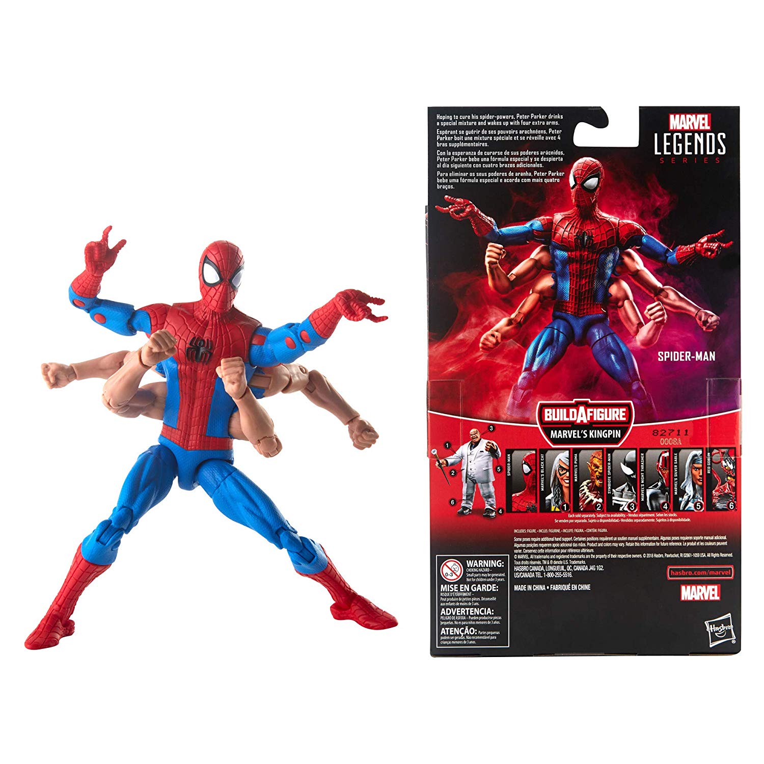 6 arm spider man marvel legends