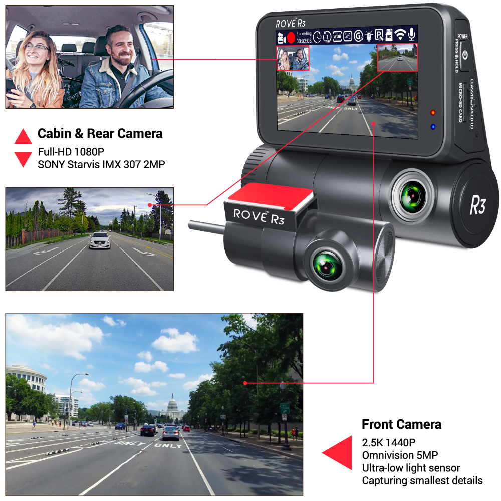 Dash Cam, Veement 2.5k 1440P WiFi Dashcams, Dash Camera for Cars with APP,  Mini Car Camera, Free 32GB SD Card, Night Vision, 24H Parking Mode