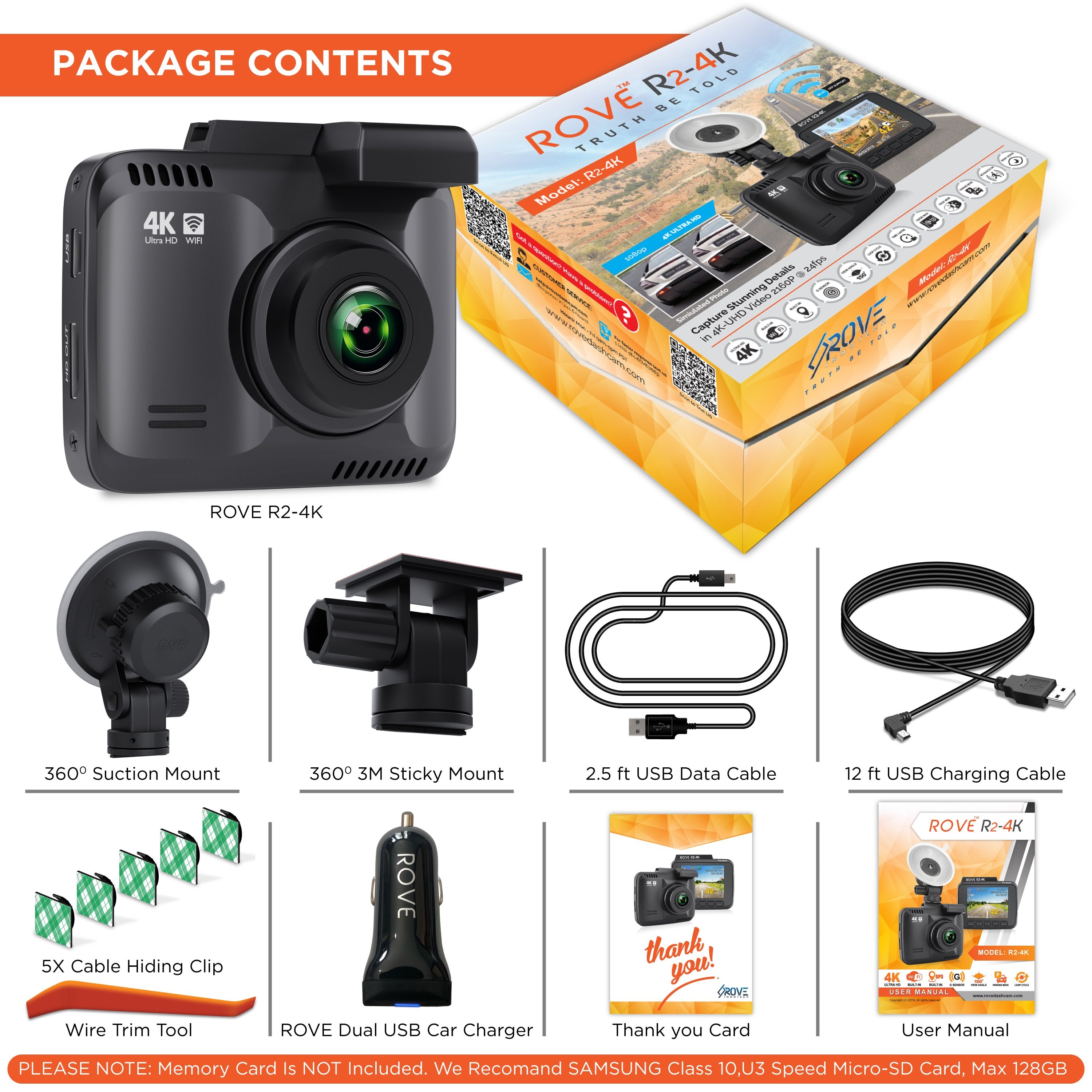 Tik Tok Limited Special Offer - R2-4K Dash Cam with Free 256 GB Micro – ROVE  Dash Cam