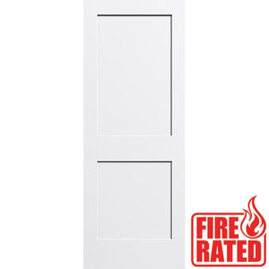 Fire Rated 6 8 Tall 2 Panel Shaker Primed Interior Wood Door Slab