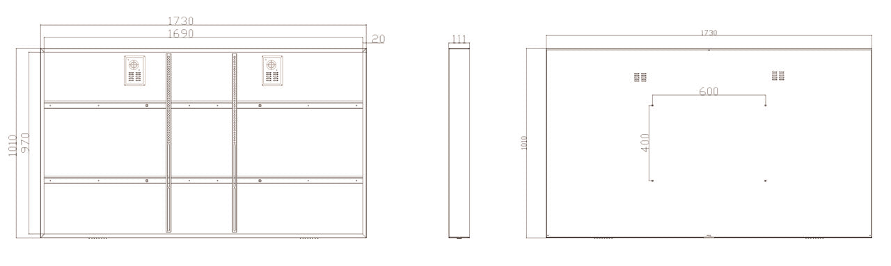 75" outdoor tv enclosure