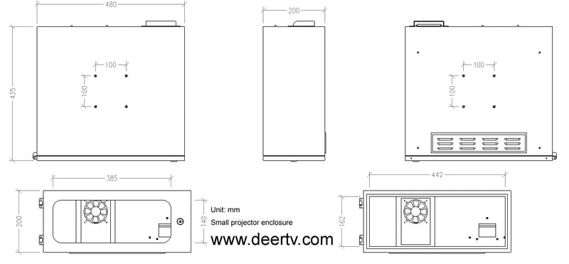 outdoor projector enclosure