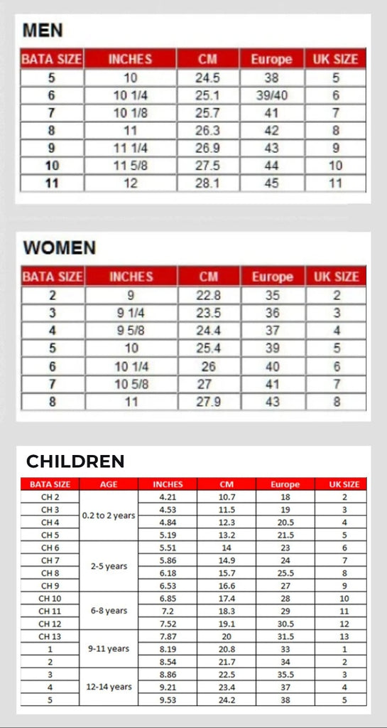 nike shoe size chart women's