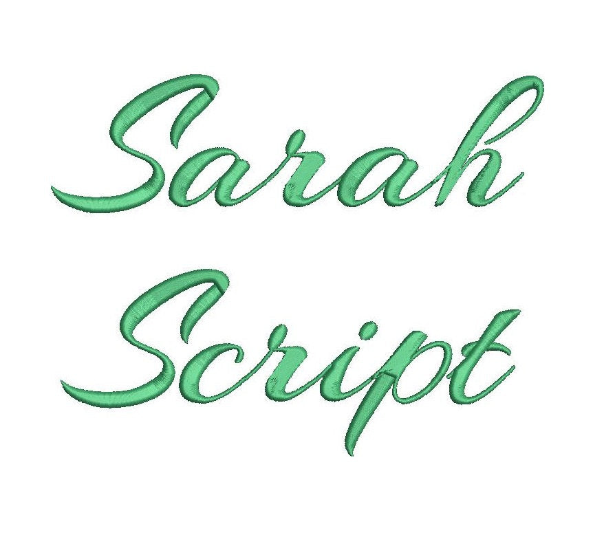 free script embroidery fonts pes