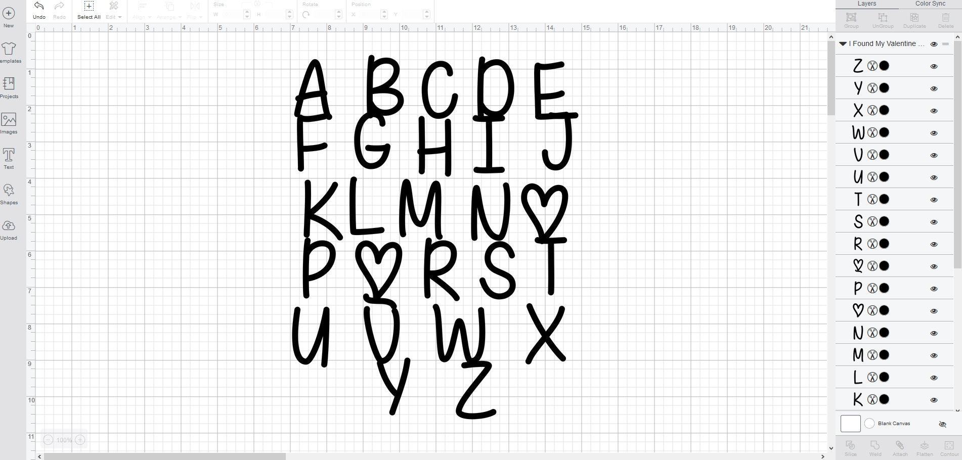 Download I Found My Valentine font svg/eps/dxf alphabet cutting ...