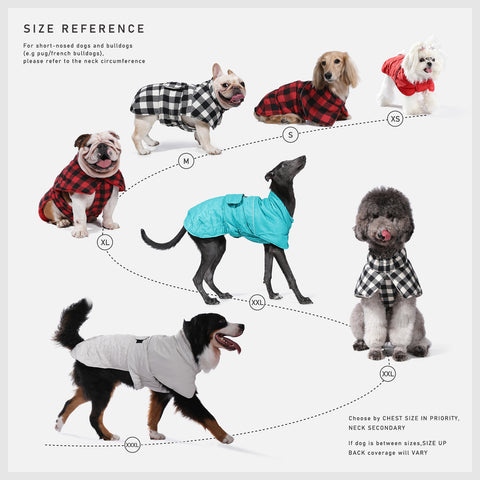 PAWZ Road Reversible Waterproof Windproof Dog Jacket Size chart-01