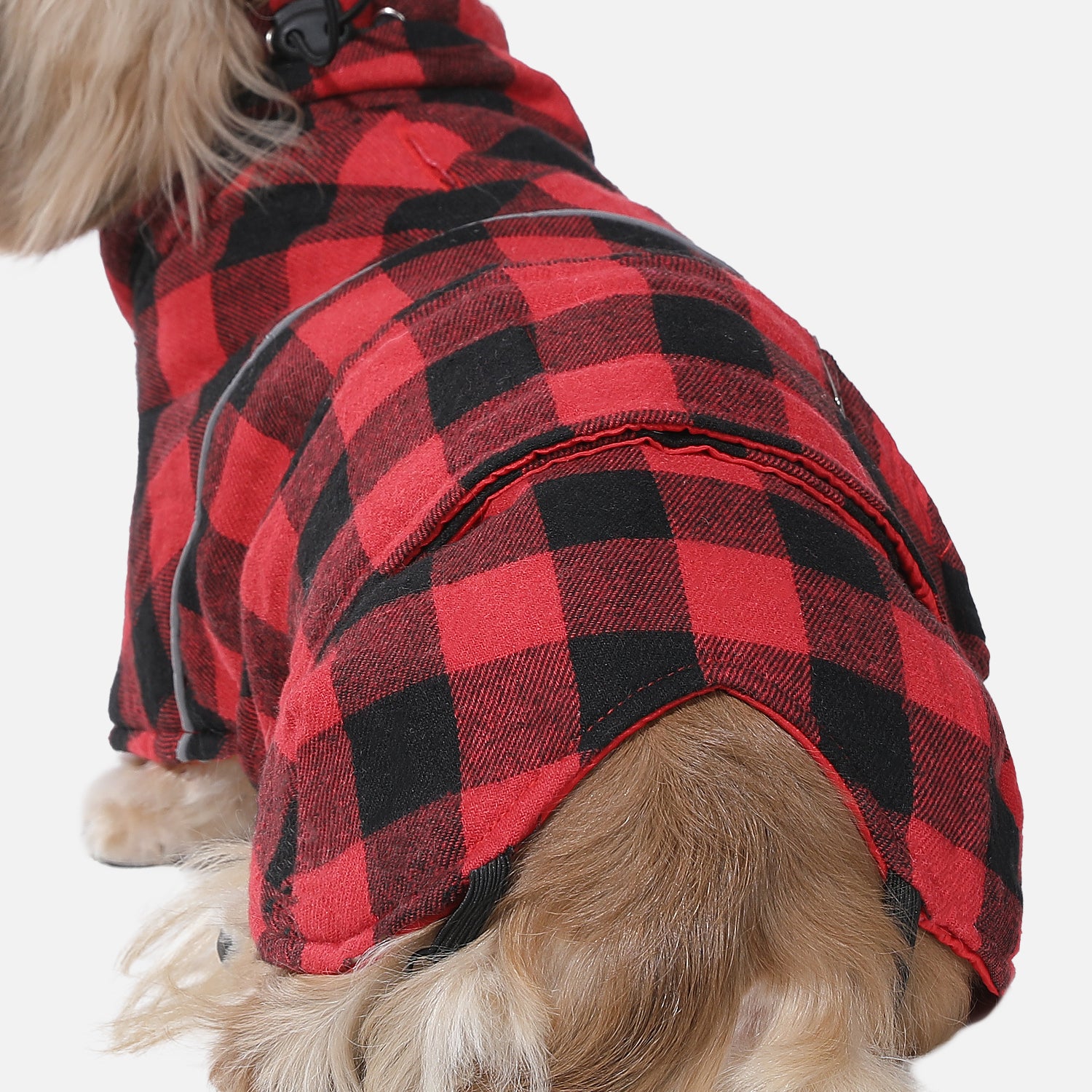 PAWZ Road Reversible Waterproof Windproof Red Dog Jacket