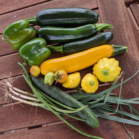 Eight Acres - vegetable garden harvest