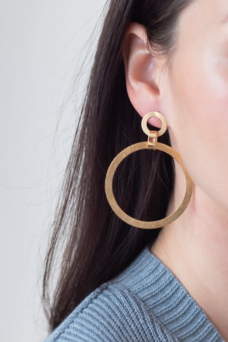 V DESIGN LAB Billabong Double Hoops as portrayed on the Main photo on the Runway