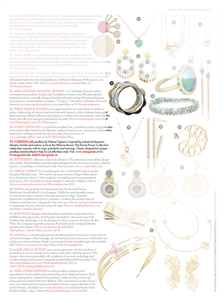 FLOWER POWER Pendants by V DESIGN LAB Jewellery featured in Vanity Fair UK Summer Issue