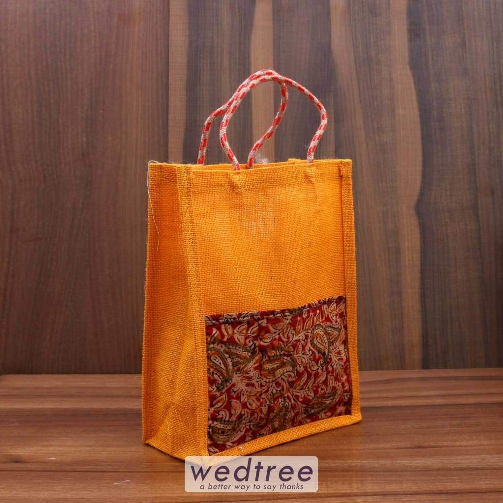 Jute Ganesh Potli Thamboolam bags | Mustard Orange color | Haldi kumkum |  eBay