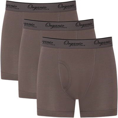 Mens 100% Pure Organic Cotton Boxer Briefs Undyed Chemical Free Underwear  Small
