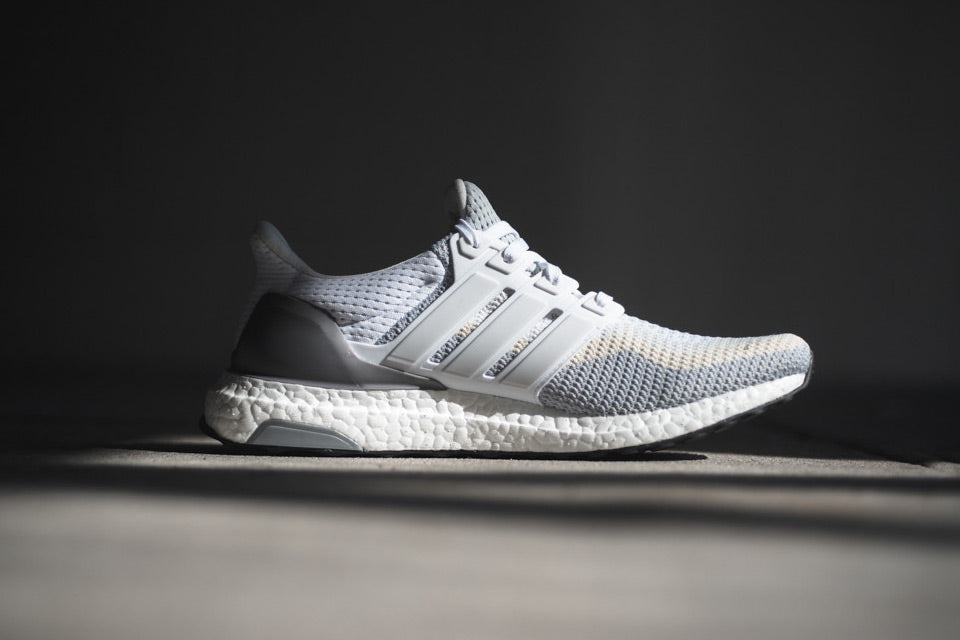 white gray ultra boost