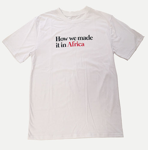 白色“我们如何在非洲成功”t恤开云体育app下载手机版官网