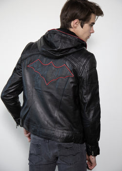 red hood leather jacket