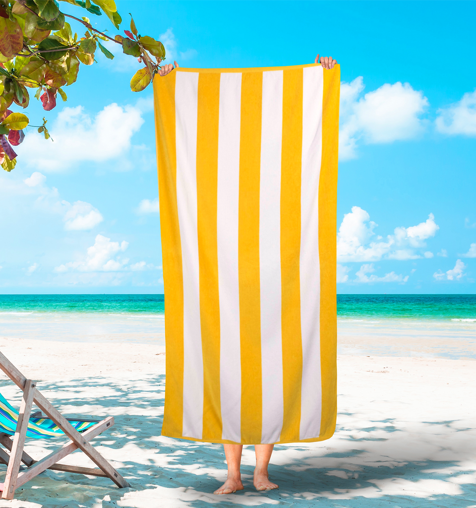 cabana stripe beach towel