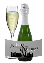 Las Vegas mini champagne bottle labels | Las Vegas mini wine labels