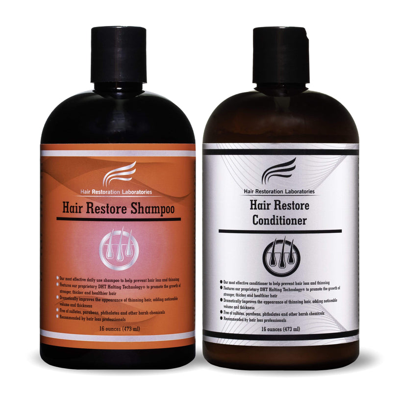 Hair Regrowth Shampoo & Conditioner Set - For Hair Loss & Thinning ...