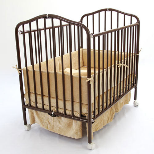 l.a. baby commercial compact folding metal crib – babyearth